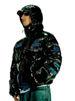 Supreme Fox Racing Shiny Down Puffer Jacket