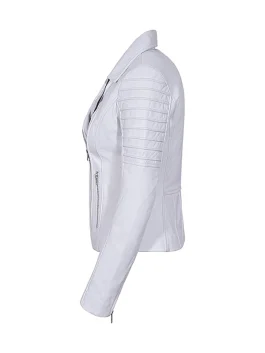 white-biker-leather-jacket​