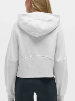 Back view of the lululemon x NFL heathered scuba half zip for women, representing the Indianapolis Colts team.