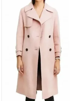 The iconic Emma Roberts pink trench coat in About Fate. Get Margot's About Fate pink trench coat and complete the movie-inspired look.