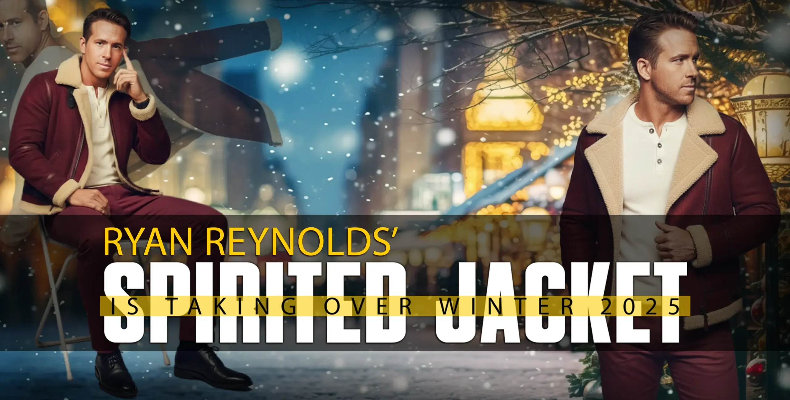 Ryan Reynolds Spirited Jacket Winter 2025 Trend