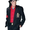 Michael Jackson Informal Bad Buckle Black Blazer Jacket