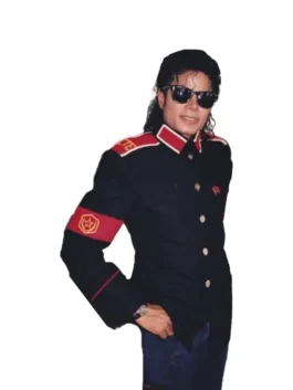 Michael Jackson CTE Military Black Cotton Jacket