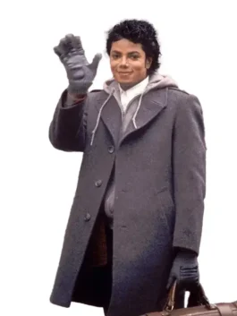 Michael Jackson Street King Gray Wool Coat