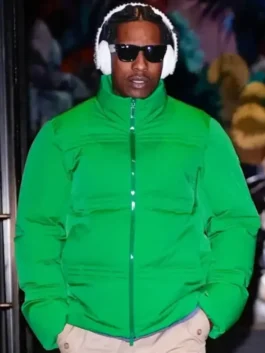 ASAP Rocky Green Puffer JKT FR