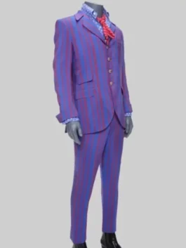 Austin Power Pinstripe Suit right profile by America Jackets.
