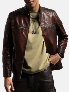 Reddish Brown Café Racer Jackets