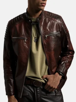 Reddish Brown Café Racer Moto