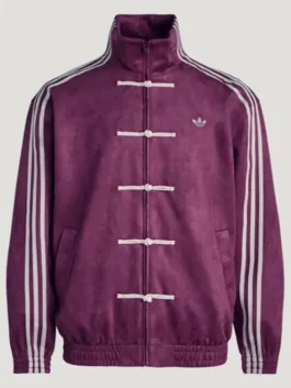 Chinese New Year Dark Purple Jacket featuring a premium plum finish and a high-status tailored silhouette for a sophisticated festive profile.