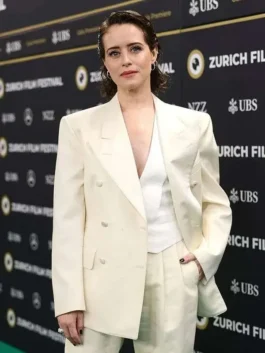 Claire Foy Off White Blazer AJ