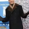 2026 Press Junket Black Peacoat front view by America Jackets.