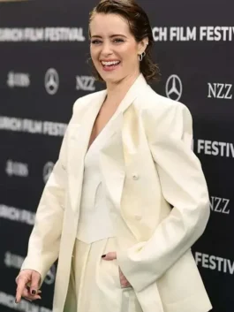 Claire Foy Off White Blazer FR