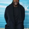2026 Idris Elba Wool Coat closure detail by America Jackets.