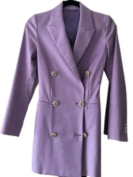 Jade Castillo Purple Blazer longline style from America Jackets.
