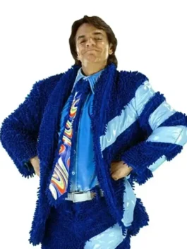 Luche Blue Jacket front view display by America Jackets.