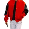 Red and Black Varsity Jacket AJ