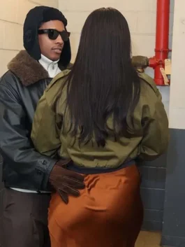 Rihanna Green Cropped Jacket ST