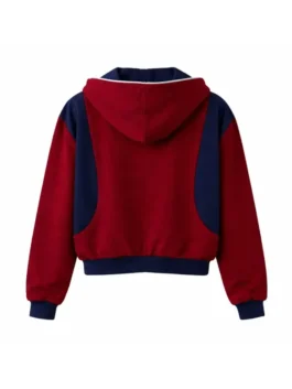 Ponies Haley Lu Richardson Red Jacket showcasing a polished textile finish and a high-end athletic profile for a sophisticated sports statement.