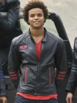 Red Scott Truman Leather Jacket AJ