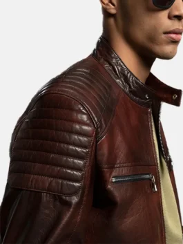 Reddish Brown Café Racer Detail