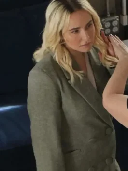 Sarah Sleepwalker 2026 Coat showcasing a polished textile finish and a high-end profile for a sophisticated, modern look.