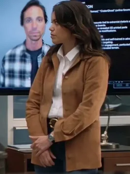 2026 Alyssa Diaz Suede Leather Jacket AJ