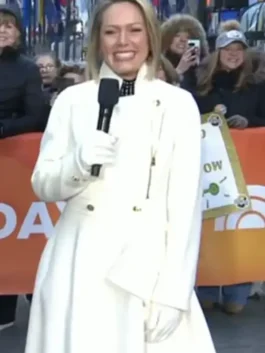 Dylan Dreyer Ruffle Coat AJ