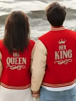 Her King His Queen Varsity Jacket FR