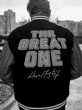 One OVO Varsity Jacket front display