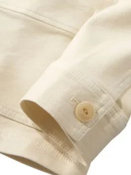 Side view focusing on the sleeves of the Women's Bean's Stretch Barn Jacket from America Jackets.