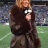 Erin Andrews Coat Today featuring a soft texture and elegant winter style for her latest appearance.