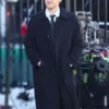 Evan Peters Black Wool Coat AJ
