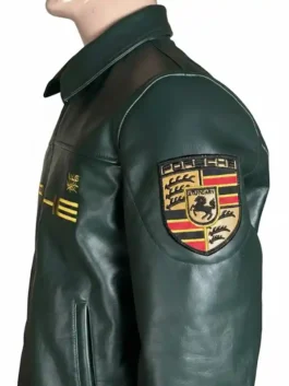 Aime Leon Dore × Porsche 993 Leather Jacket Logo
