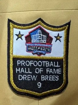 Premium gold suiting fabric formal jacket for sports honors.