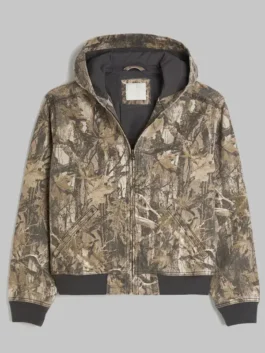 Hollister camo hooded bomber zip-up jacket modern look