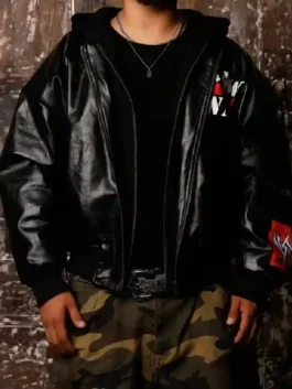 Raw Is War Jacket closure view featuring professional grade hardware and a sturdy weather resistant front seal.