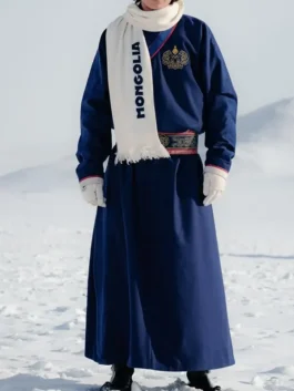 Team Mongolia mens deel for the Milano Cortina 2026 Winter Games, styled with a white 