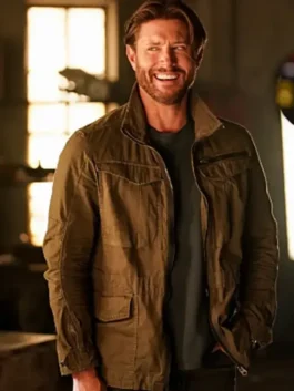 A full styling shot of the Tracker Season 3 Russell Shaw Jacket by America Jackets.