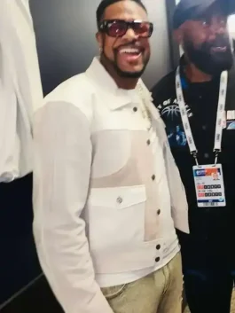 All Star Game 2026 Chris Tucker Jacket in a professional suede finish with a sturdy tailored build and luxury feel.