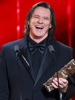 César Award Jim Carrey Black Suit in a professional black finish with a sturdy tailored build and luxury feel.