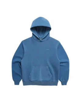 Classic Fleece Hoodie in a vibrant blue tone featuring high density stitching and a professional tailored fit.