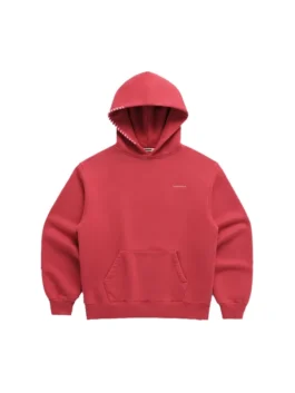 Classic Fleece Hoodie in a bold red color featuring a professional grade build and premium material integrity.