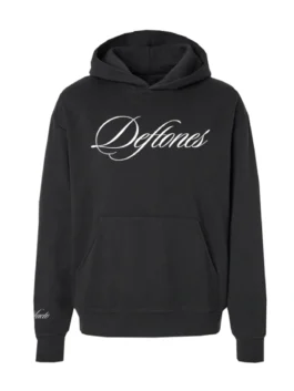 Deftones Black Hoodie with a professional grade street style fit.