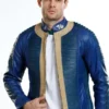 Fallout Vault Dweller Blue Leather Jacket made for fans who want a high quality and stylish gaming outfit.