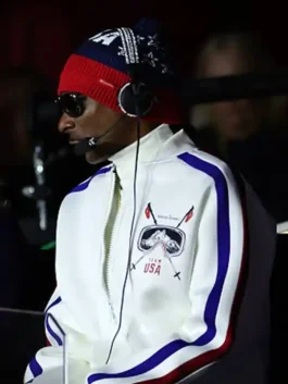 Olympics 2026 Snoop Dogg Track Jacket showcasing the professional tailored lines and premium honorary colors.