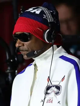 Olympics 2026 Snoop Dogg Track Jacket featuring professional high density fleece and a clean athletic fit.
