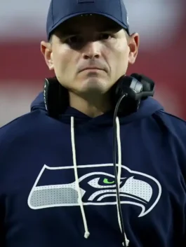Super Bowl 2026 Mike Macdonald Hoodie featuring professional tailored lines and premium championship branding.