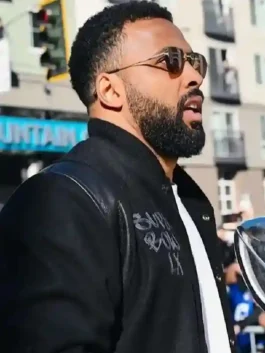 Super Bowl LX Julian Love Varsity Jacket with professional grade sleeves and a sturdy varsity finish.