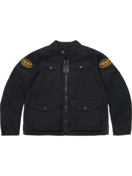 Supreme Cordura Jacket in black featuring professional high density cotton and abrasion resistant technical fabric.