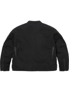 Supreme Cordura Jacket featuring a professional sleek black finish and high quality weather resistant material.